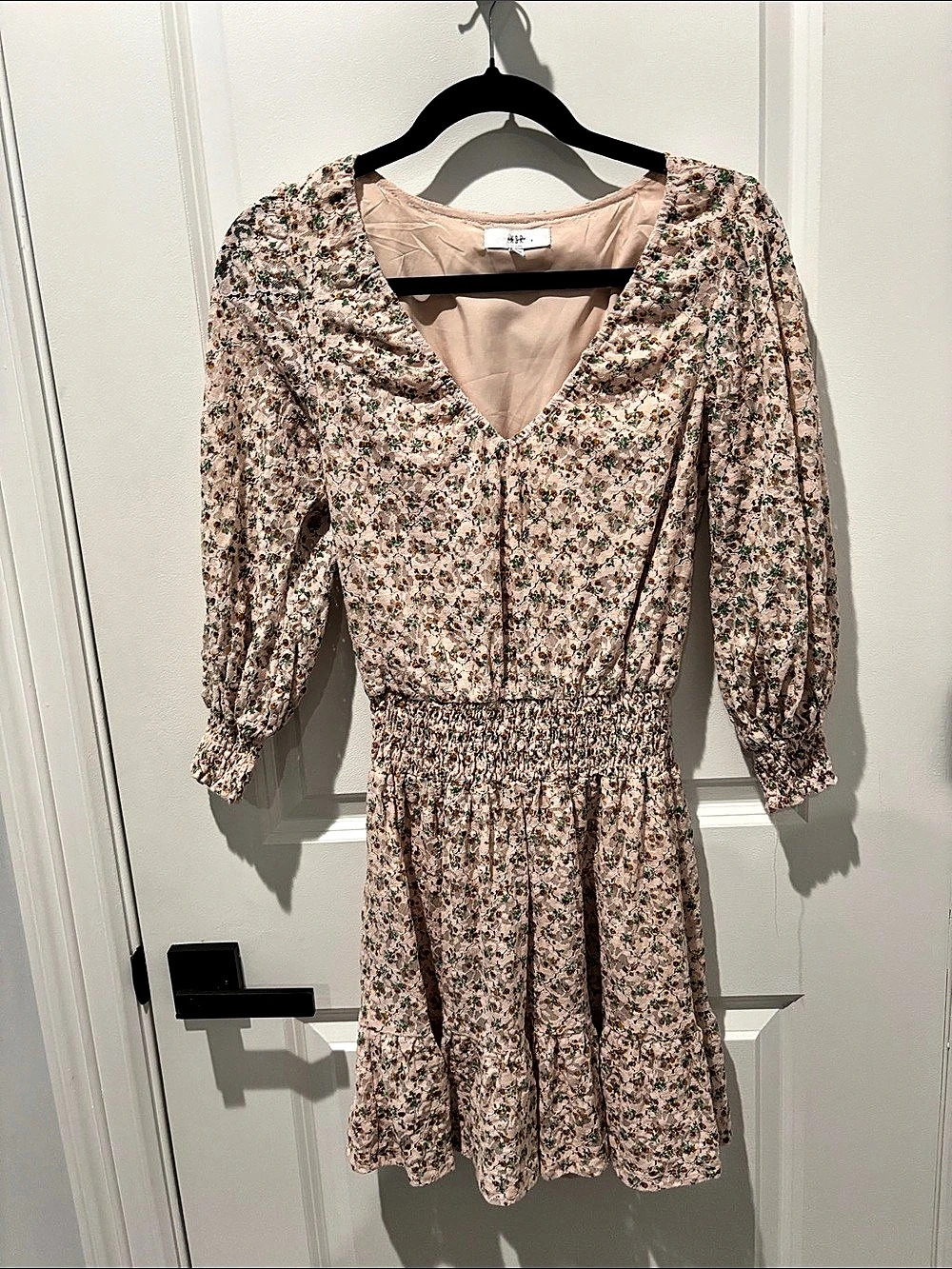 NBD Floral Mini Dress in Pink Size XS Like New